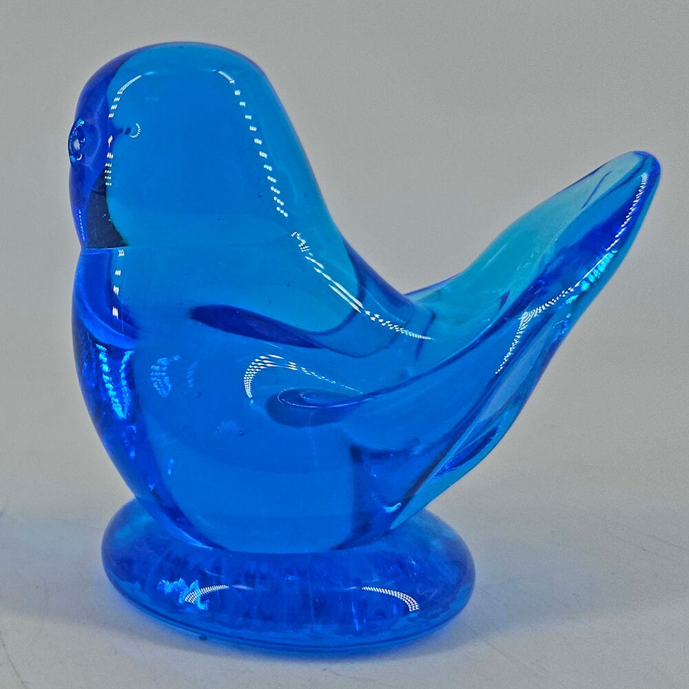 Bluebird Of Happiness Art Glass By Leo Ward Terra Studios 1993